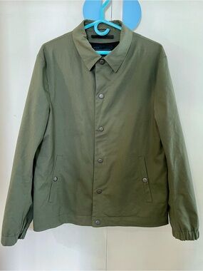 Drykorn Vars Lined Men's Olive Green Button Jacket Made in Ukraine